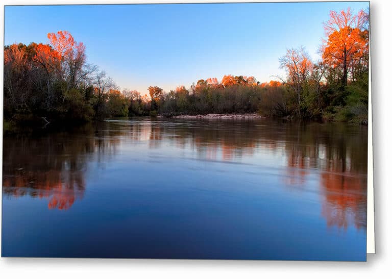 Fall Landscape – Flint River Greeting Card