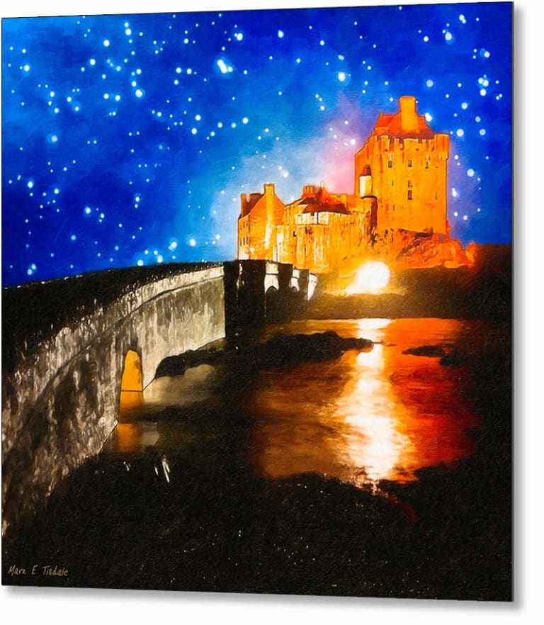 Fantasy Castle Art – Eilean Donan Metal Print
