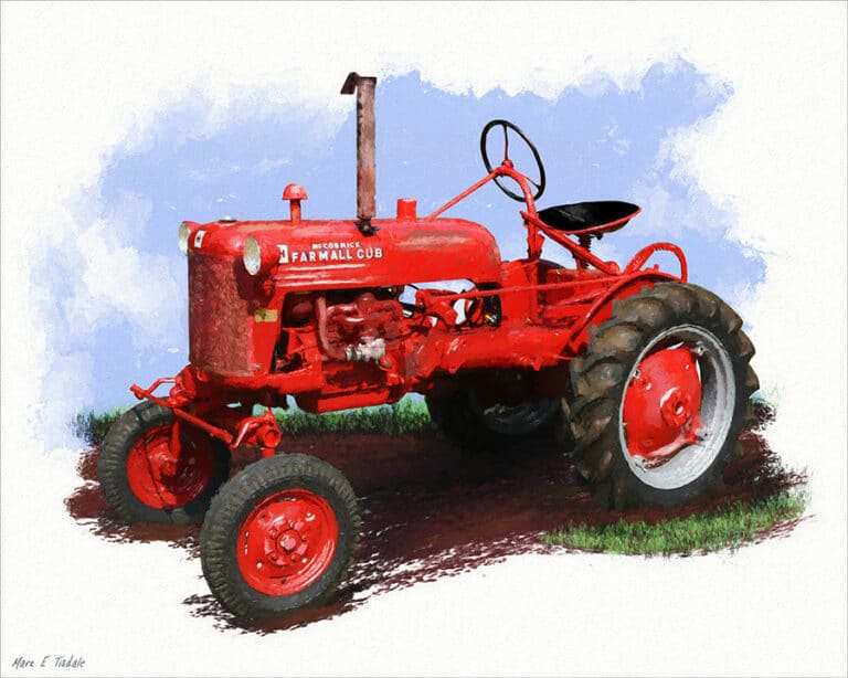 Farmall Cub Tractor – Agriculture Art Print