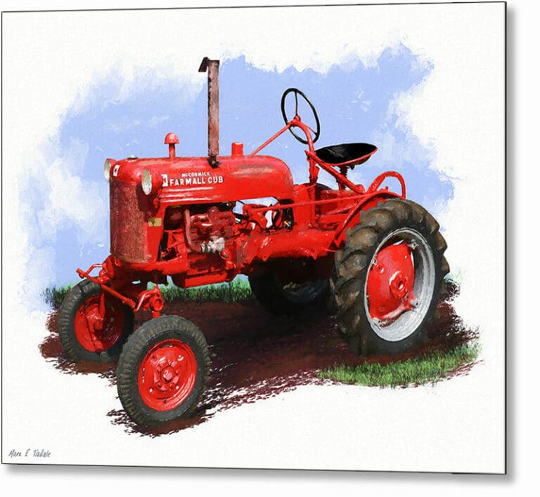 Farmall Cub Tractor – Agriculture Metal Print
