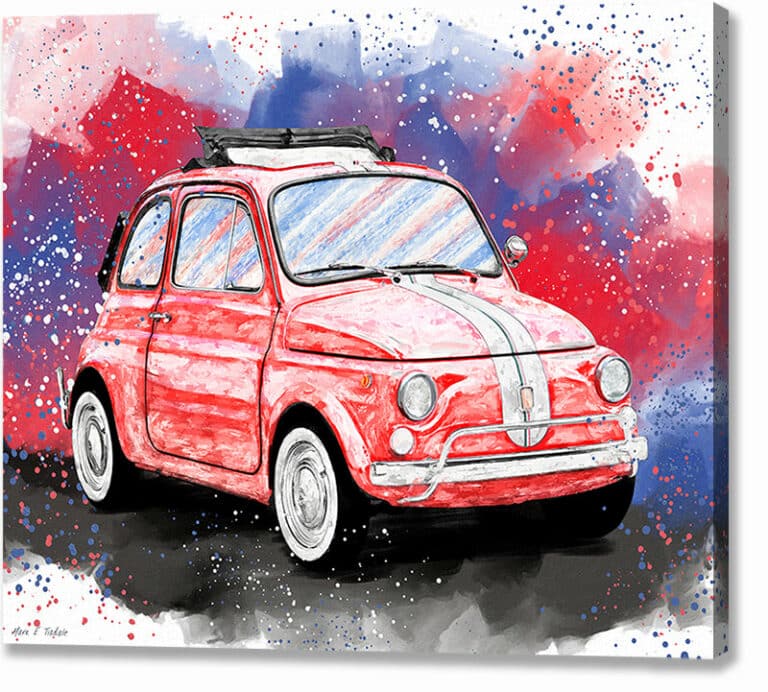 Fiat 500 L – Classic Car Canvas Print