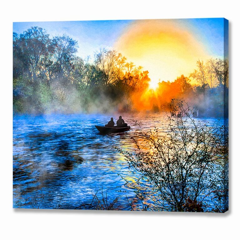 Flint River Sunrise – Macon County Georgia Canvas Print