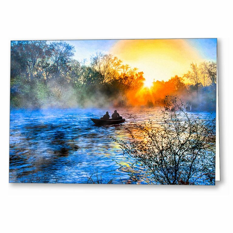 Flint River Sunrise – Macon County Georgia Greeting Card