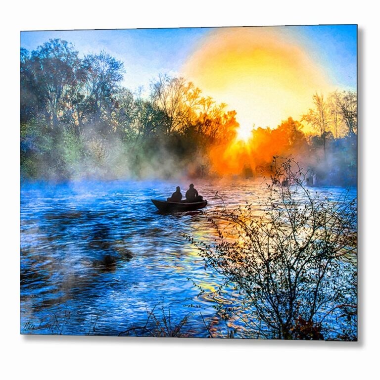 Flint River Sunrise – Macon County Georgia Metal Print
