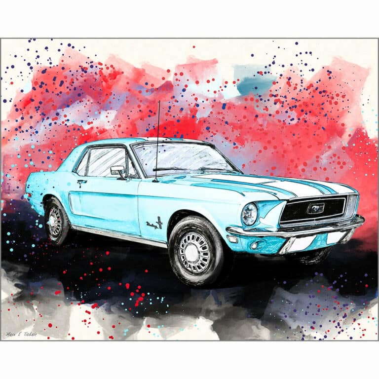 Ford Mustang – Classic Car Art Print