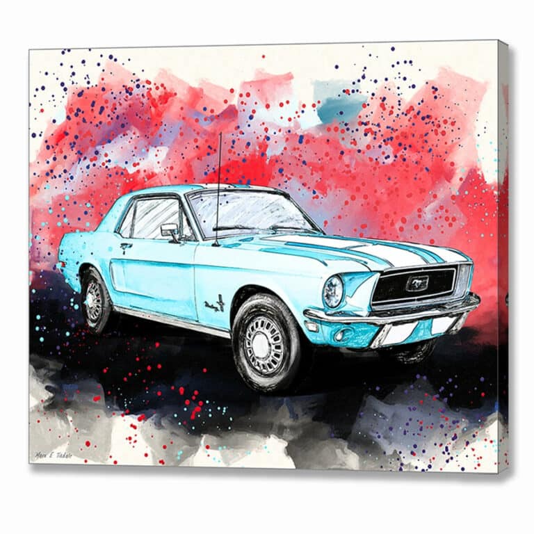 Ford Mustang – Classic Car Canvas Print