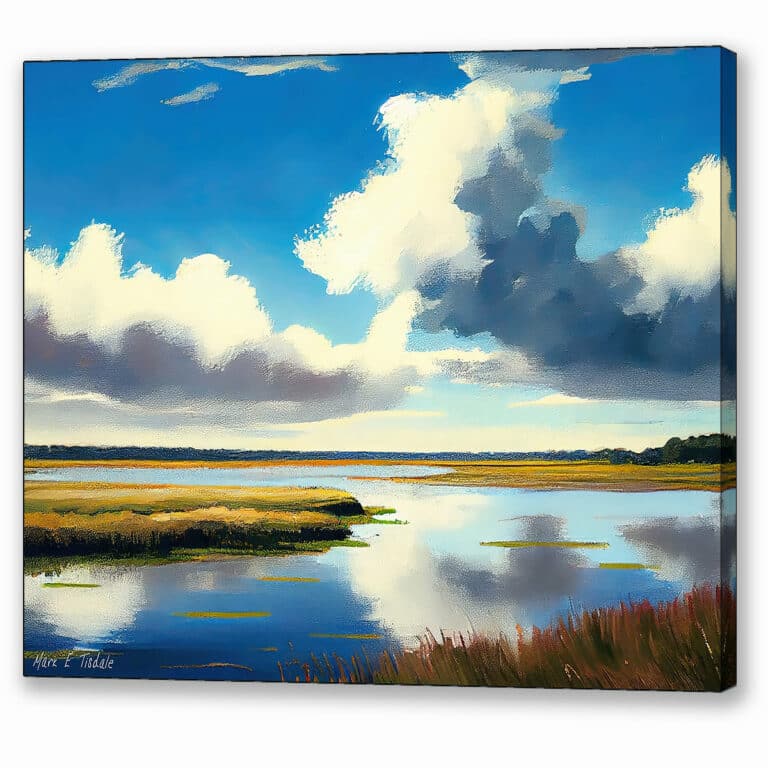 Georgia Coastal Salt Marsh – Cumberland Island Canvas Print