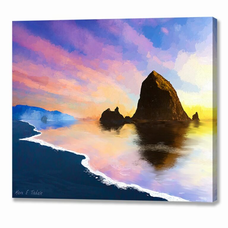 Haystack Rock on Cannon Beach – Oregon Coast Canvas Print