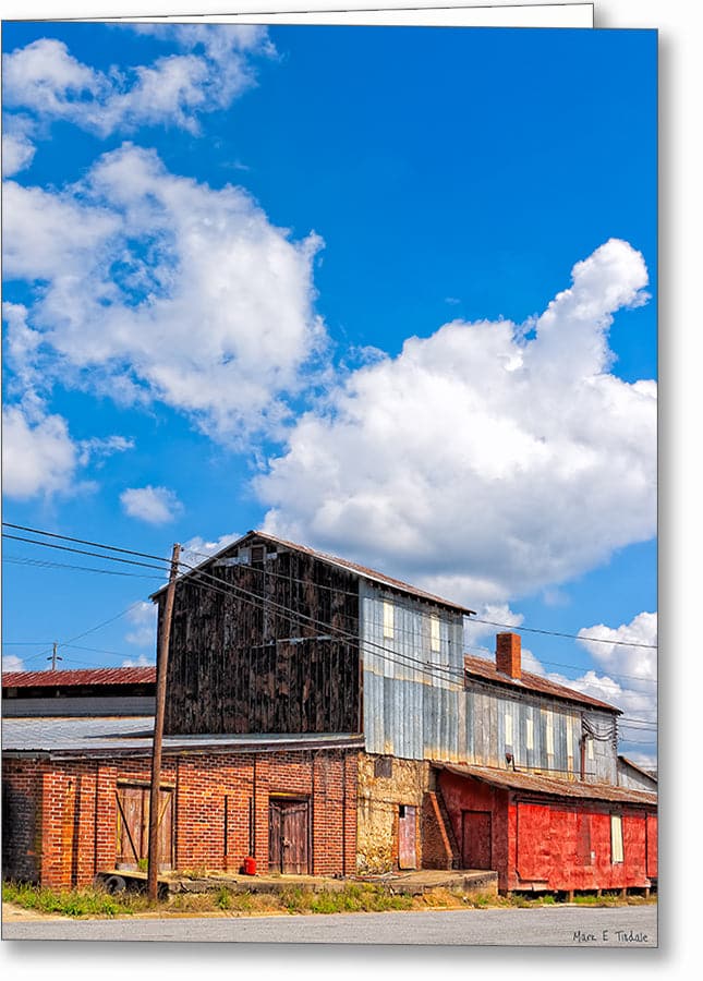 Historic Industrial Warehouse – Hawkinsville Georgia Greeting Card