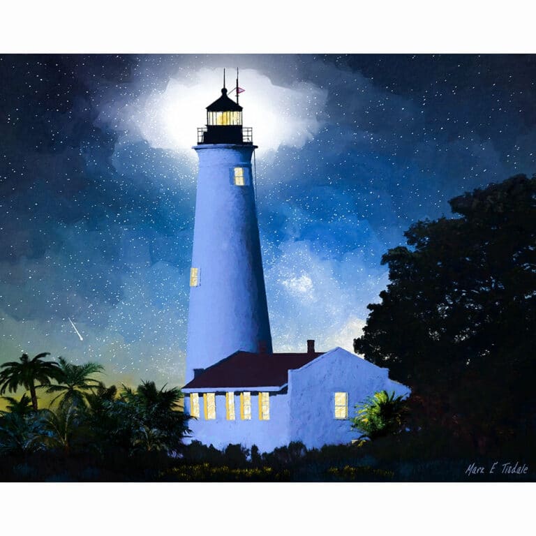 Historic St Marks Lighthouse – Florida Art Print