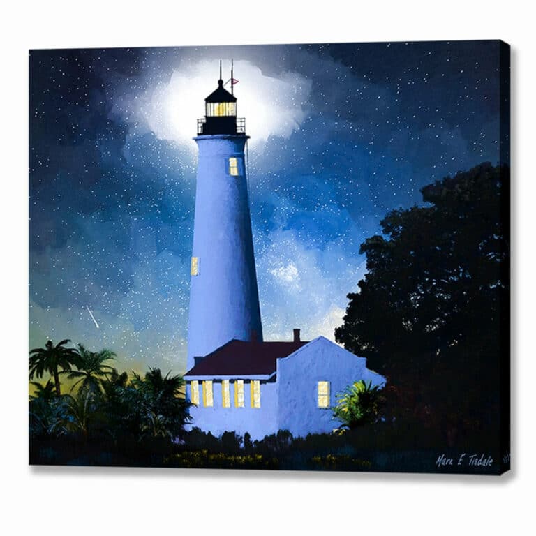 Historic St Marks Lighthouse – Florida Canvas Print