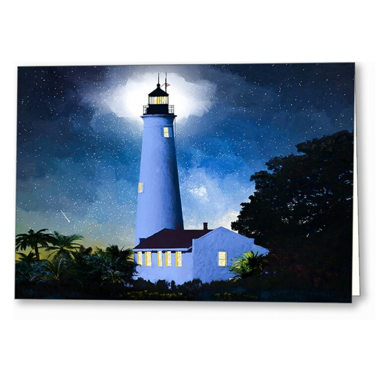 Historic St Marks Lighthouse – Florida Greeting Card