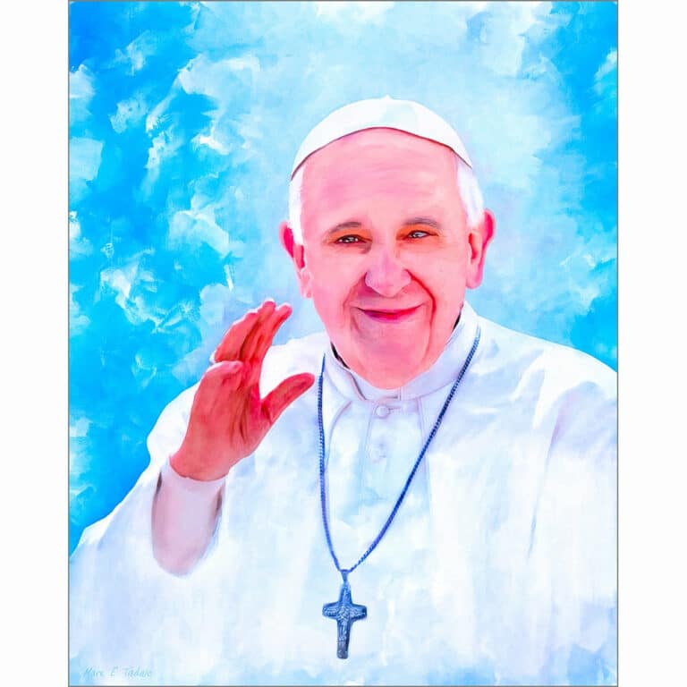 Inner Light – Pope Francis Art Print