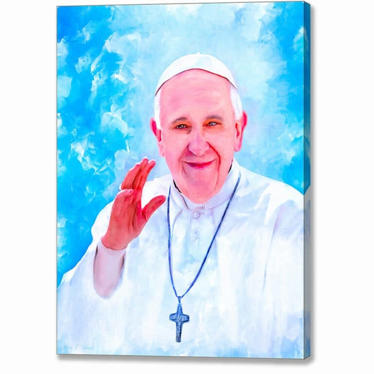 Inner Light – Pope Francis Canvas Print