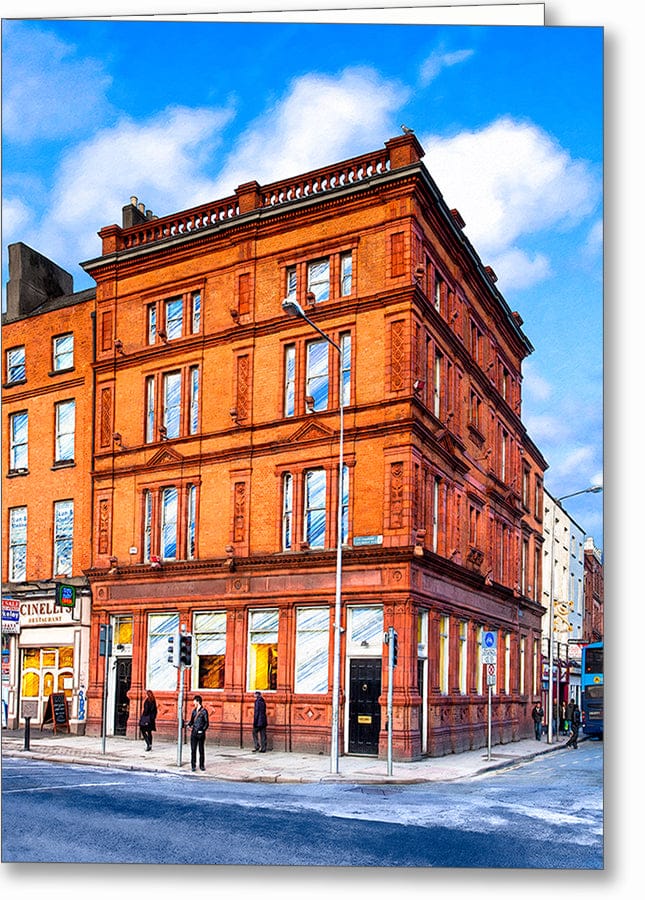 Irish Street Corner – Dublin Greeting Card