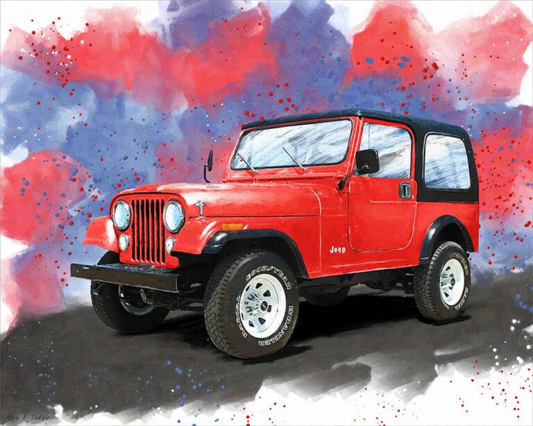 Jeep CJ-7 – Classic Automotive Art Print