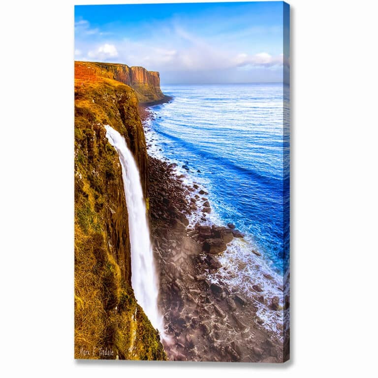 Kilt Rock and Mealt Falls – Coastal Isle of Skye Canvas Print
