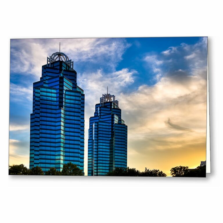 King And Queen Towers – Atlanta Greeting Card