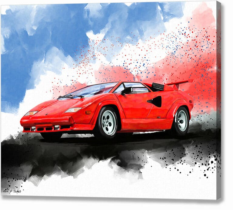 Lamborghini Countach – Classic Car Canvas Print