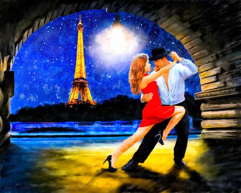 Tango Dancers – Romantic Paris Art Print