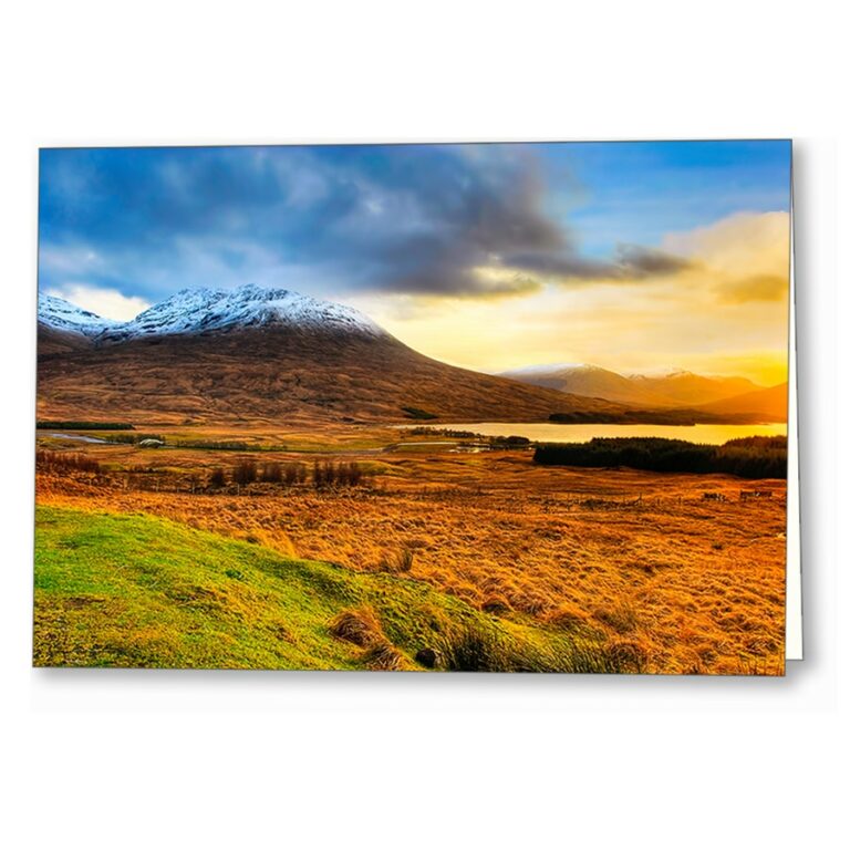 Loch Tulla Landscape – Scottish Highlands Greeting Card