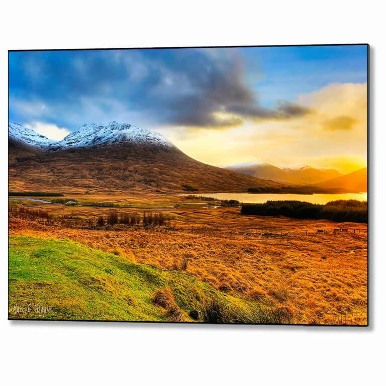 Loch Tulla Landscape – Scottish Highlands Metal Print