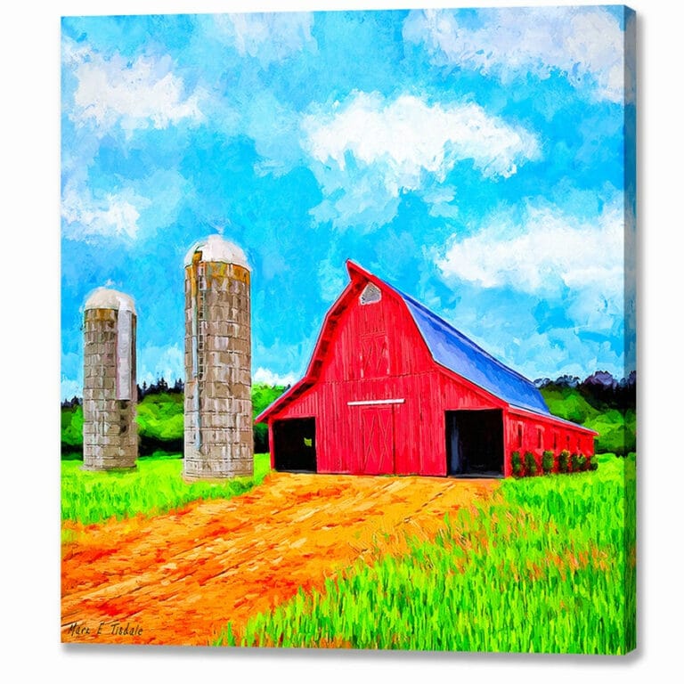 Lowder Red Barn – Auburn Alabama Canvas Print