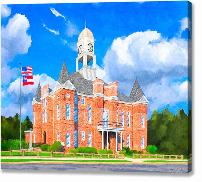 Macon County Courthouse – Georgia Canvas Print