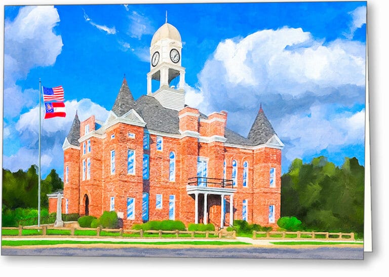 Macon County Courthouse – Georgia Greeting Card