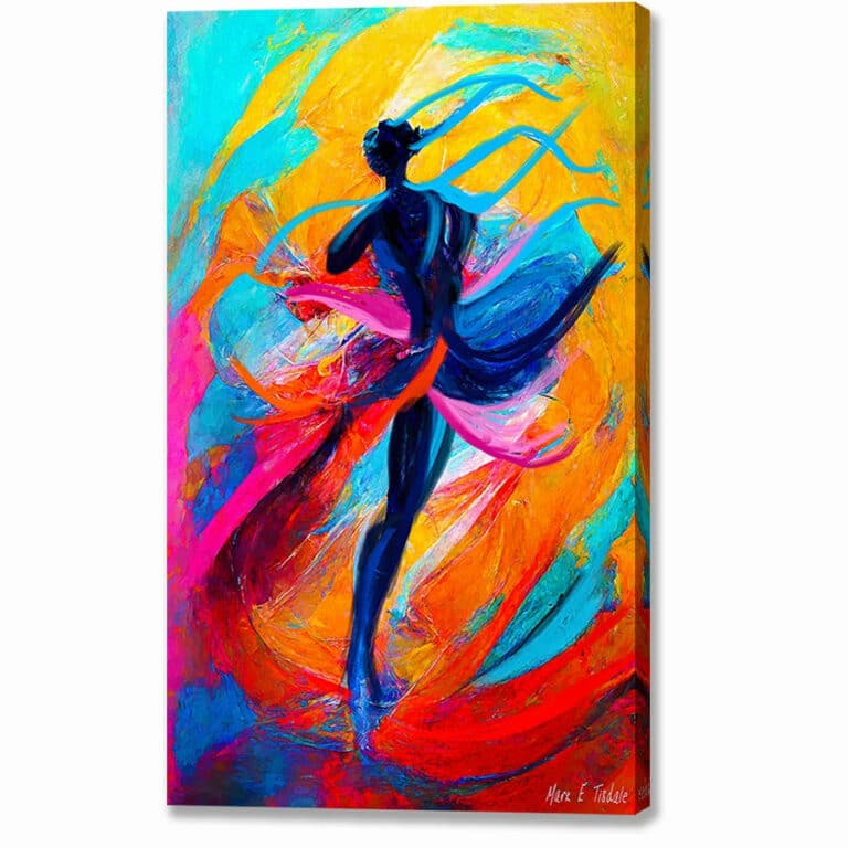 Maelstrom – Abstract Ballet Dancer Canvas Print