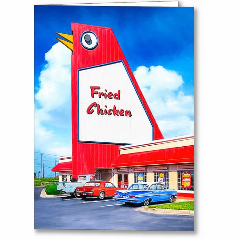 The Big Chicken – Marietta GA Greeting Card