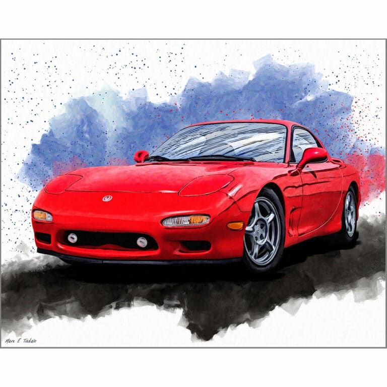 Mazda RX-7 FD – Sports Car Art Print