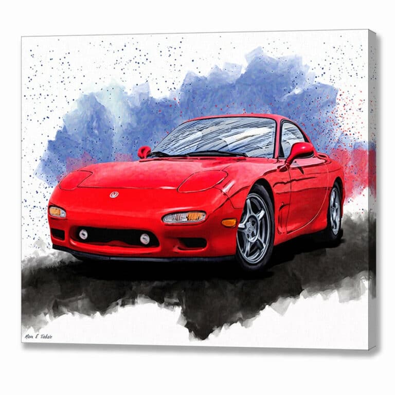 Mazda RX-7 FD – Sports Car Canvas Print