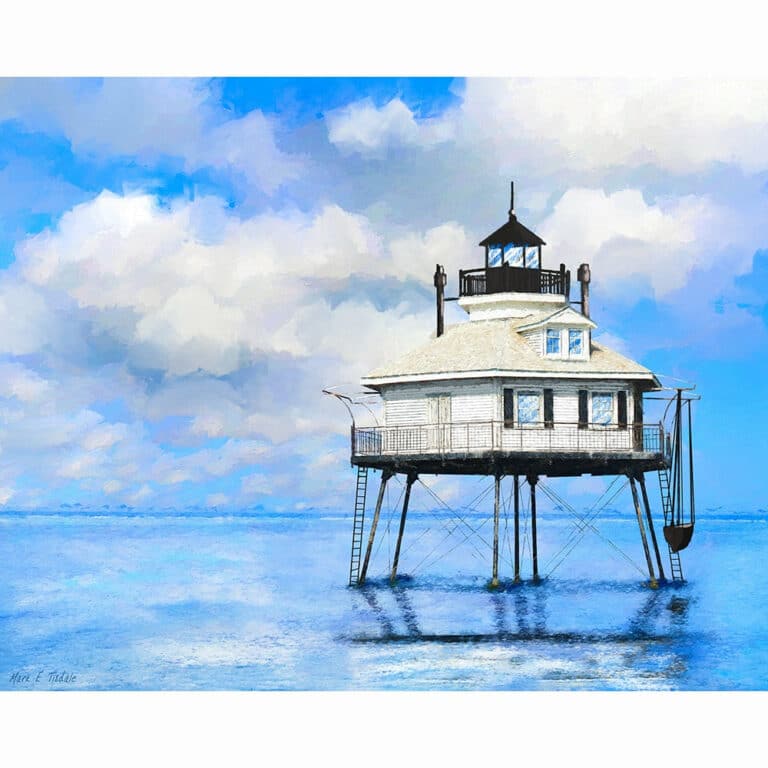 Middle Bay Lighthouse – Mobile Alabama Art Print