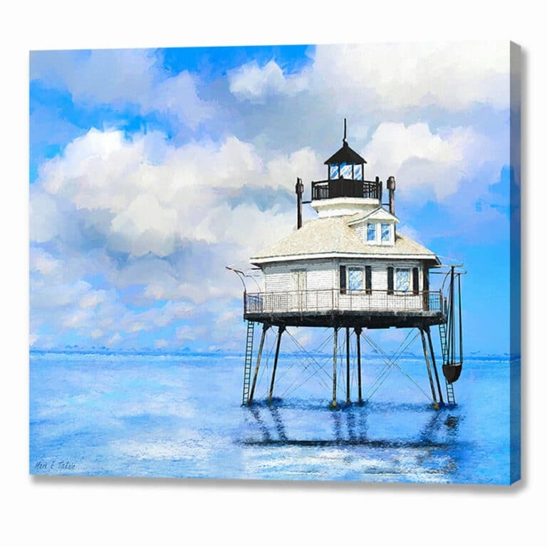 Middle Bay Lighthouse – Mobile Alabama Canvas Print