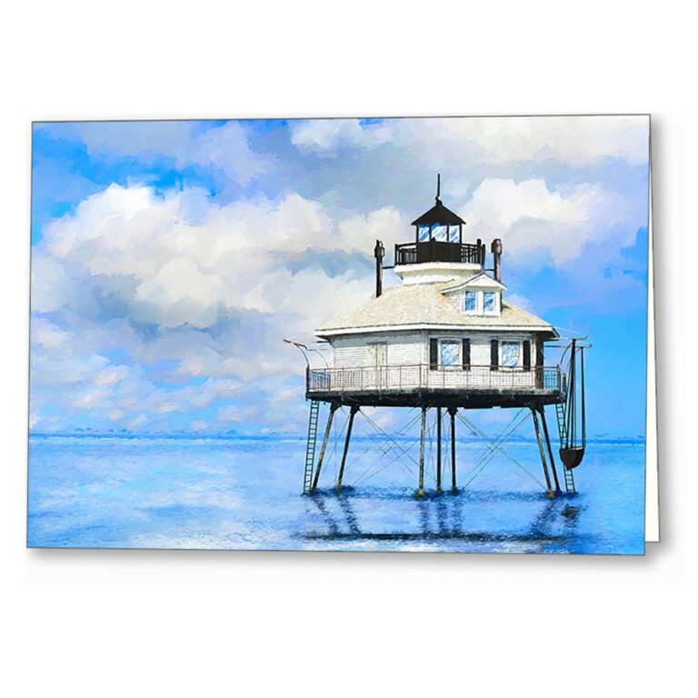 Middle Bay Lighthouse – Mobile Alabama Greeting Card
