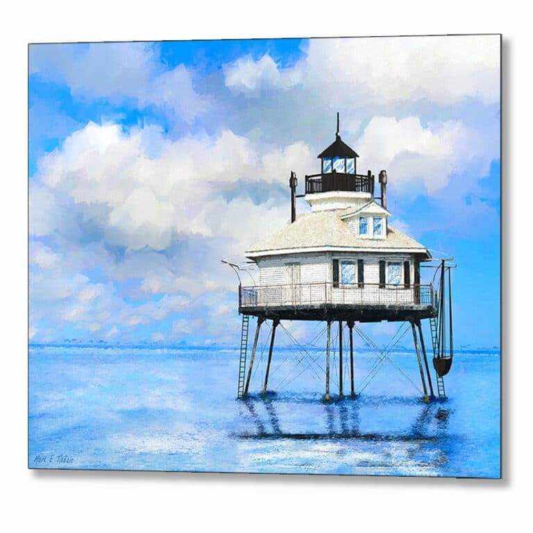Middle Bay Lighthouse – Mobile Alabama Metal Print