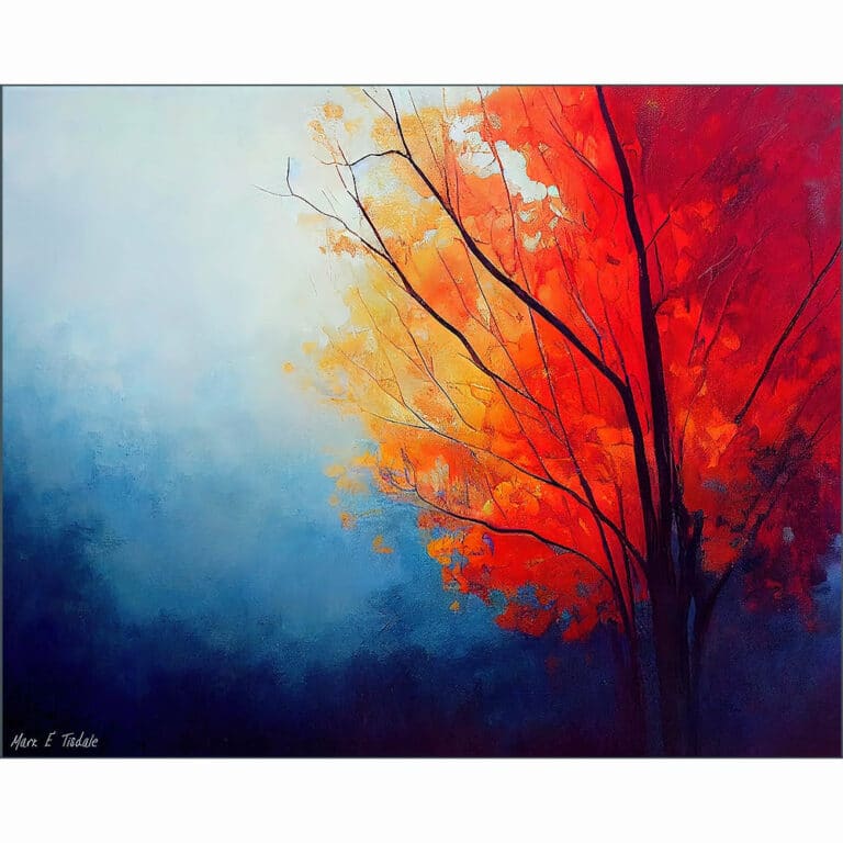 Misty Morning – Fall Foliage Art Print