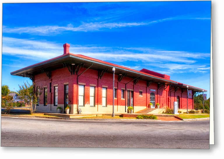 Montezuma – Central Of Georgia Depot Greeting Card