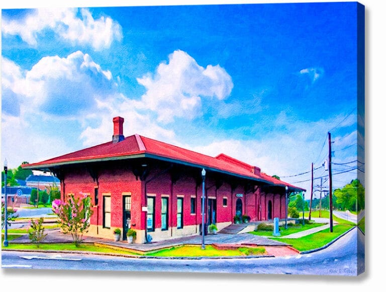 Montezuma Depot – Central of Georgia Railway Canvas Print