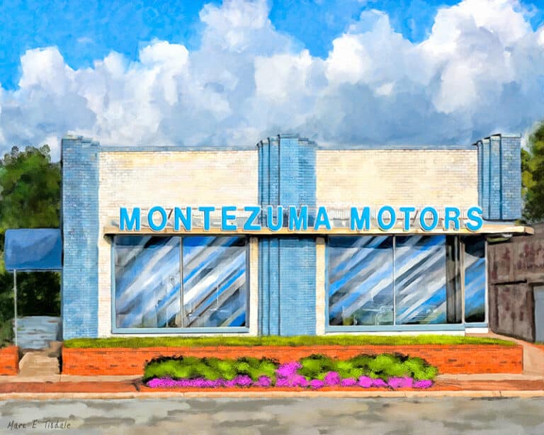 Montezuma Motors – Georgia Art Print