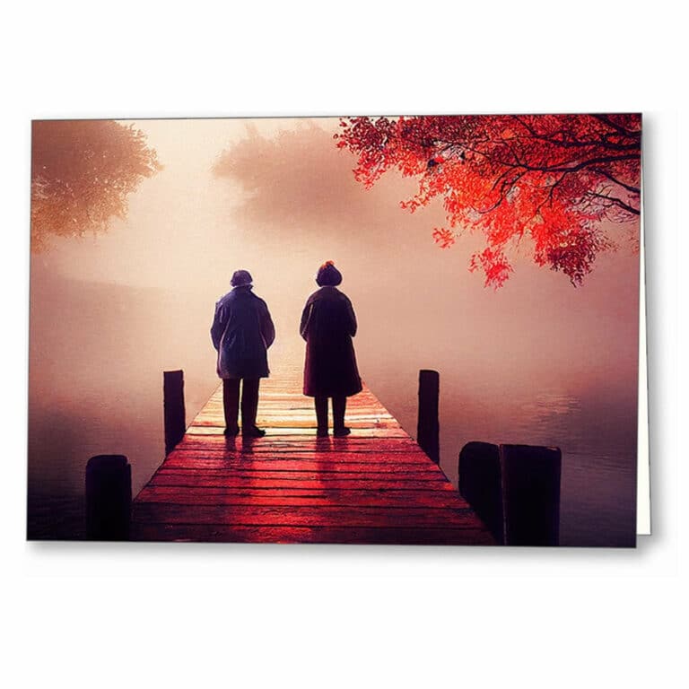 Morning Fog – Autumn Greeting Card