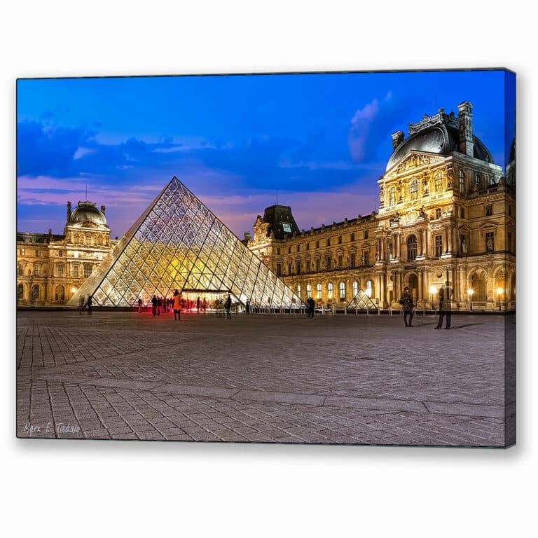 Night At The Louvre – Paris Canvas Print
