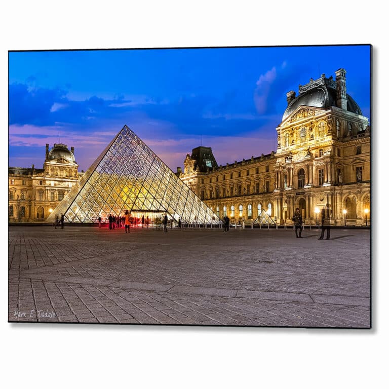 Night At The Louvre – Paris Metal Print