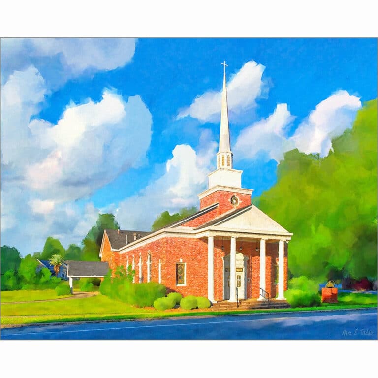 Oglethorpe Baptist Church – Macon County Georgia Art Print