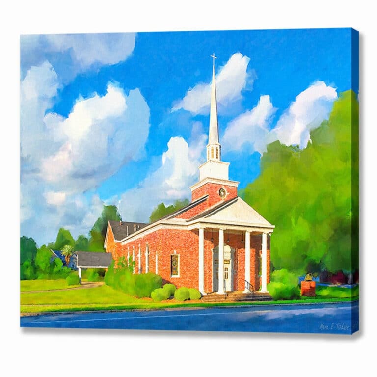 Oglethorpe Baptist Church – Macon County Georgia Canvas Print
