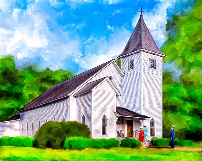 Oglethorpe United Methodist Church – Georgia Art Print