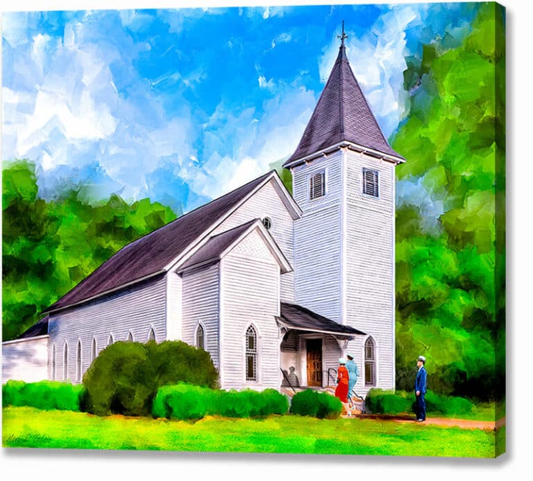 Oglethorpe United Methodist Church – Georgia Canvas Print