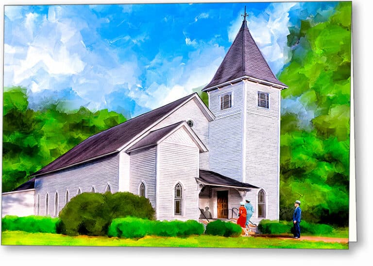 Oglethorpe United Methodist Church – Georgia Greeting Card
