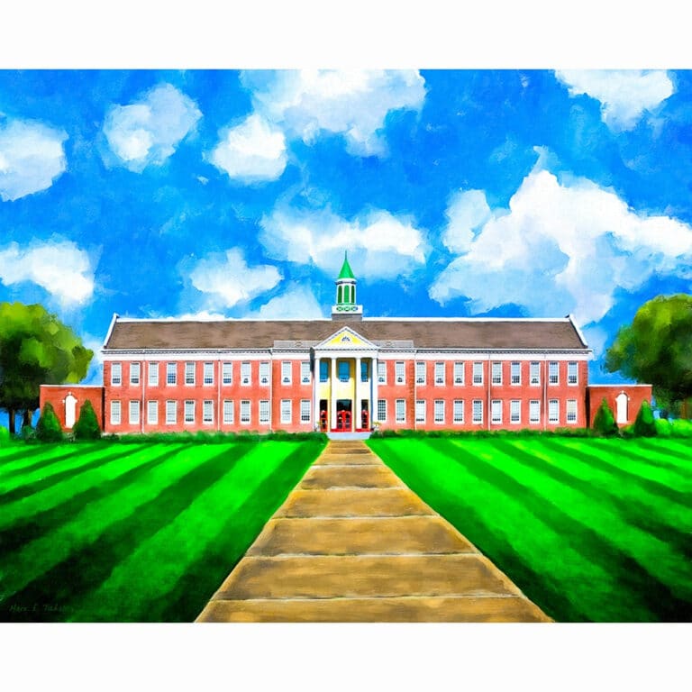 Andalusia High School – Old Main Art Print